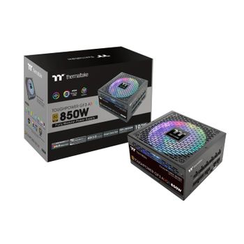 Fuente de Alimentación Thermaltake 850W 80 PLUS Gold Toughpower GF3 ARGB Extras ARGB, 5x PCIe, Gestión de cables integrada