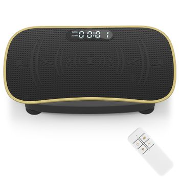 Costway Plataforma Vibratoria Muscular 10 Intensidades Control Remoto para Adelgazar Quemar Calorías Moldear Músculos Negro