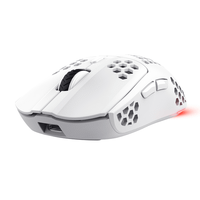 mouse optico inalambrico trust gxt 929w helox ultraligero iluminacion led con respiracion blanco