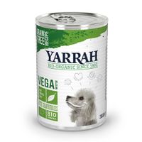 yarrah organic vega dog chunks with organic cranberries - saver pack 24 x 380g
