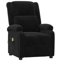 sillon de masaje de terciopelo negro cfw110582
