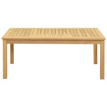 Mesa De Jardín | Mesa De Café Acacia Clara 110 X 60 X 45 Cm