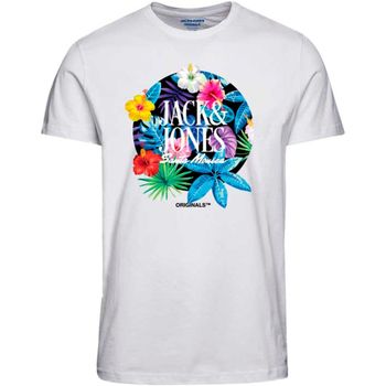 Jack & Jones Camiseta 12240210 JORBOOSTER TEE SS CREW NECK DROP 6 JNR BRIGHT WHITE para niño