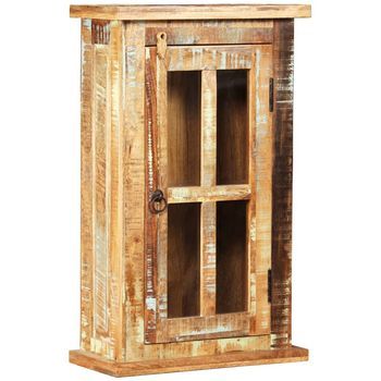 Armario De Pared De Madera Maciza Reciclada 44x21x72 Cm Vidaxl