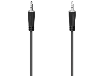 REACONDICIONADO Seminuevo Excelente Cable Jack - Hama 205116, 2x 3.5 mm, 5 m, Negro