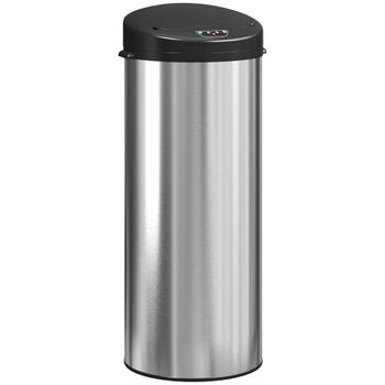 Cubo de basura 32x30x78.5 cm plata
