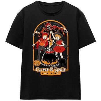 Steven Rhodes Camiseta Curses Spells For Kids para mujer