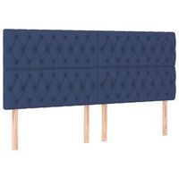 cabeceros 4 udscabecero camapanel de cabecera de tela azul 90x7x7888 cm