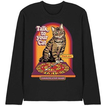 Steven Rhodes Camiseta manga larga Talk To Your Cat para mujer