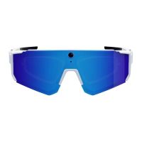 colmi v06 gafas inteligentes camara integrada ia altavoces bluetooth blanco y azul