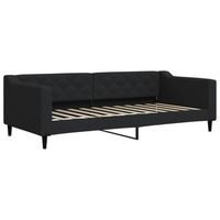 cama individual  cama para adultos  sofa cama sin colchon tela negro 90x200 cm