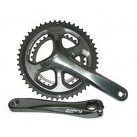 shimano juego de bielas y platos tiagra fc-4700 175 mm 36x52 10vnegro con eje fijo