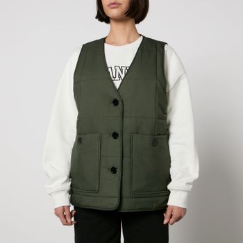 Ganni Quilted Nylon Vest - S/M
