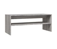mesa de cafe - mesa de centro madera contrachapada gris sonoma 100x40x40 cm