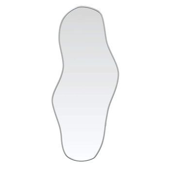 Espejo De Pared Plateado 80x35 Cm Vidaxl