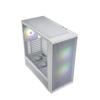 caja pc fortron m330-wa midi tower argb blanco