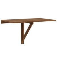 mesa de pared plegable contrachapada marron roble 100x60x56 cm vidaxl