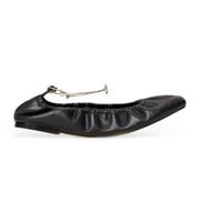 twinset para mujer 251tcp150 bailarinas de piel con correa negro 36 plano ninguno casual