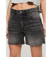 superdry para mujer w7110398a pantalon corto recortado de talle medio negro 30 casual algodon denim