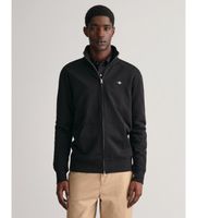 gant para hombre 2008006 sudadera shield con cremallera negro m casual algodon