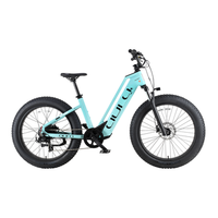 bicicleta electrica cyrusher aura fat tire de 26 bateria samsung de 15 ah sensor de par azul