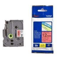 brother tze-431 original p-touch label tape 12mm x 8m black on red
