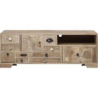 comoda baja de madera de mango 125 x 40cm