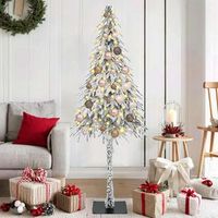 vidaxl arbol de navidad con 150 led con soporte 150 cm pe y acero