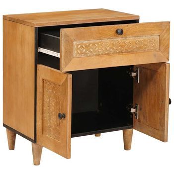 Mesita De Noche 50x33x62 Cm Madera - Marrón