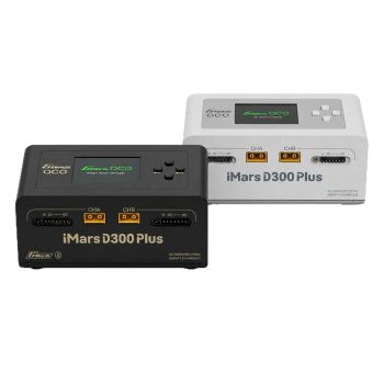 Gens ACE IMARS D300 Plus AC300W DC700W Cargador de equilibrio de canal dual para baterías LiPo / Li-ion / LiHv / LiFe 1-