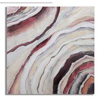 pintura sobre lienzo multicolor abstracto cm 80x28x80