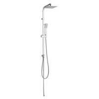 columna de ducha sin grifo k2o chillout ocean 1015 cm diseno cuadrado de acero inoxidable con rociador y ducha de mano