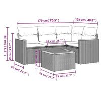 conjunto de sofas para exterior incluye cojines juego de cinco piezas
