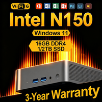 nuevo mini pc intel n150 intel core i3-6100 windows 11 pro 16gb ram 1tb 2tb ssd wifi6 bt52 4k hd mini ordenador para juegos oficina estudio pc portatil de escritorio