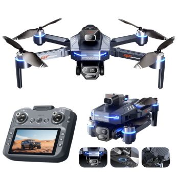 LSRC GT8 WiFi FPV con controlador de pantalla LCD de 4.9 pulgadas Cámara HD delantera,inferior y trasera con gimbal serv