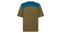 maillot oakley free ride de manga corta verde azul