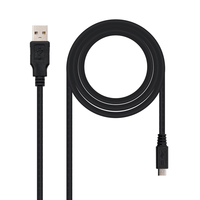 cable usb nano cable usb20 am - micro usb20 bm 30m negro