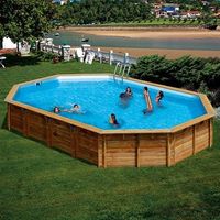 piscina gre orange madera 46mm autoclave iv ovalada 755cm 10m3h gre
