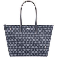 lacoste bolsa bolso tote grande l1212 concept impreso azul marino para mujer