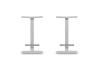 pack 2 taburetes 63 cm  asiento blanco estructura blanco