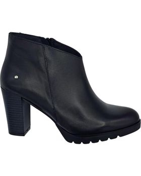 de CALZADOMANIA BOTIN PIEL TACON NEGRO