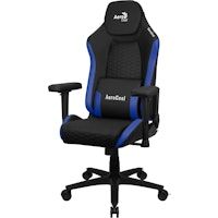 aerocool crownbb azul silla gaming ergonomica cojines ajustables cuero sintetico premium