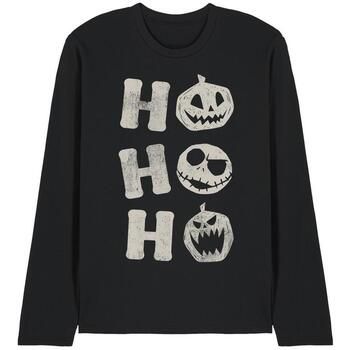 Nightmare Before Christmas Camiseta manga larga Ho Ho Ho para mujer