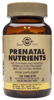 Solgar Nutrientes Prenatales 120 Comprimidos