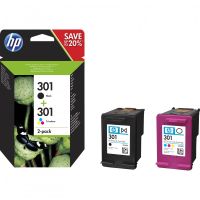 cartuchos de tinta original hp 301 negrotricolor pack 2