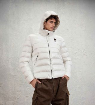 Blauer para hombre. 26WBLUC02054 Chaqueta acolchada Eco Adams blanco (M), Casual, Poliamida