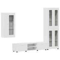 conjunto de mueble de tv florin 3 uds madera de ingenieria vidaxl