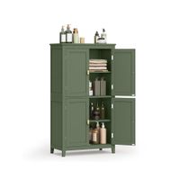 mueble de bano con 4 puertas blanco verde bosque