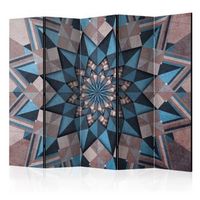 biombo - star mandala brown and blue ii 225x172 cm