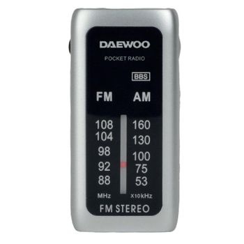 Radio Portátil Daewoo DW1129 AM/FM Plata